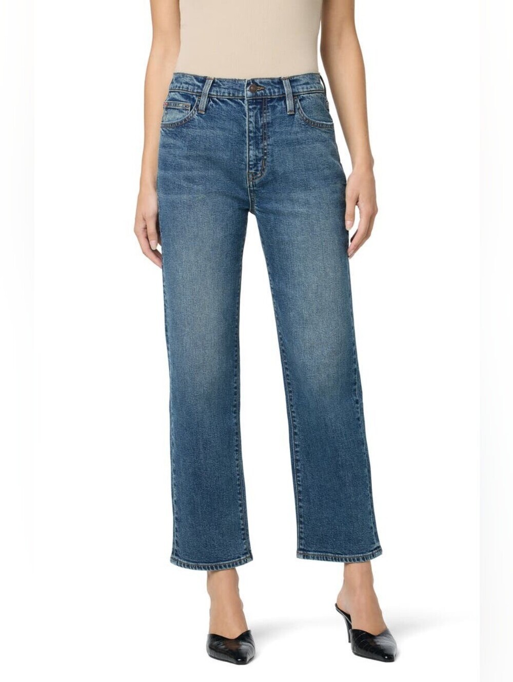Hudson Noa High Waist Crop Straight Leg Jeans, Size 29